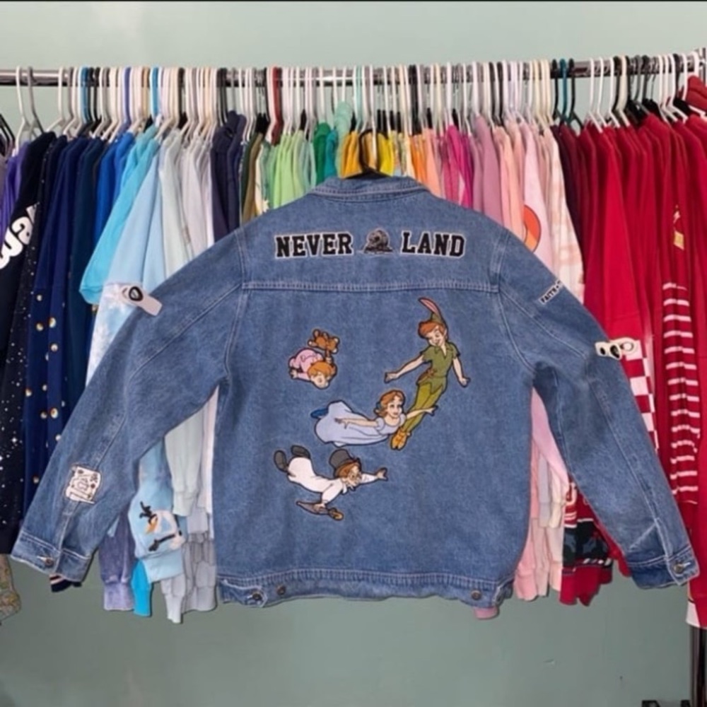 Disney x cakeworthy XXL Peter Pan denim jacket NWOT 2X